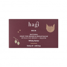 Hagi, Whisky Barber, prírodné mydlo na bradu a fúzy, 100 g
