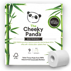 Cheeky Panda, Toaletný papier 9 roliek - papierový obal